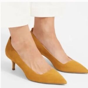 Everlane Editor Heels (yellow)